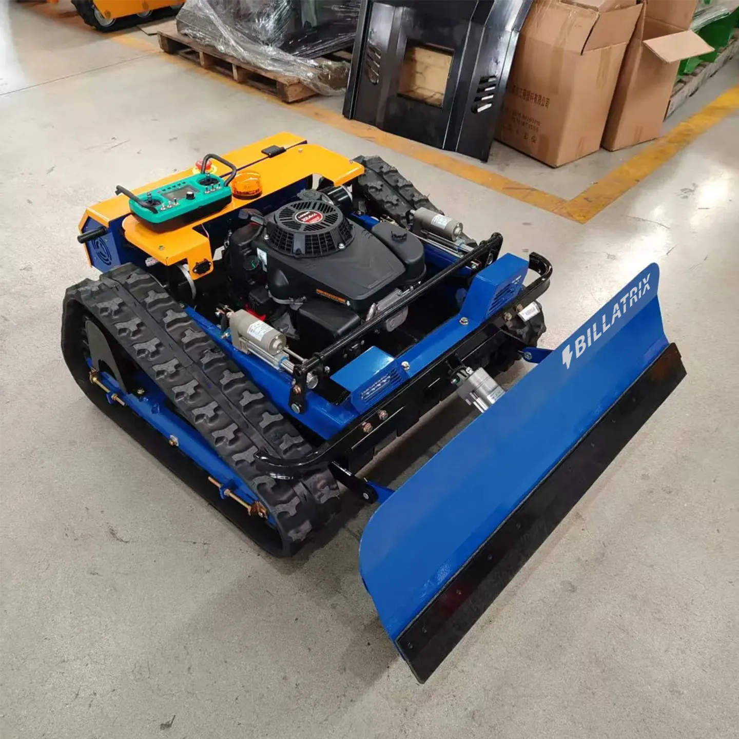 BILLATRIX RCLM500 гусеничная газонокосилка робот самоходная на пульте 