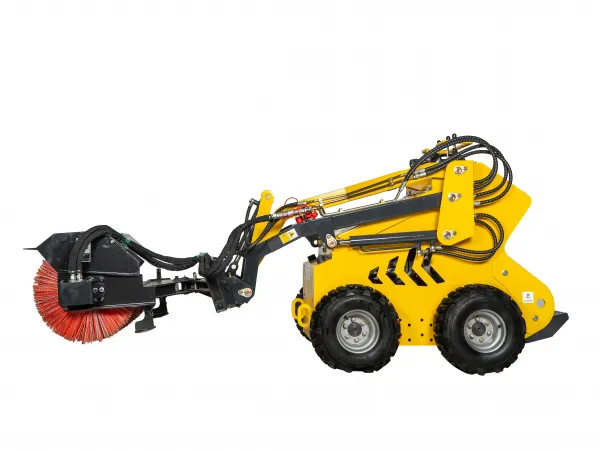 BILLATRIX YH-380W Комунальный Бензиновый мини-погрузчик с  активной дорожной щеткой