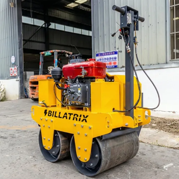 BILLATRIX HT-JS800C Ручной дизельный каток с водяным охлаждением 520 кг 